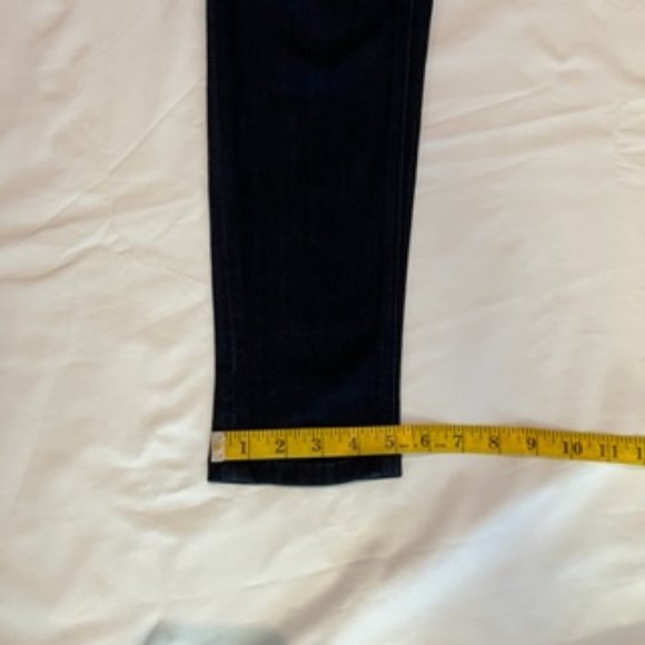 Melissa McCarthy Seven Skinny Blue Jeans Embroidery Size 4 Slimming Silhouette - Picture 4 of 12